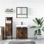 Set de muebles baño 3 pzas madera contrachapada roble ahumado de , Muebles de baño - Ref: Foro24-3214702, Precio: 174,20 €, D...