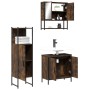 Set de muebles baño 3 pzas madera contrachapada roble ahumado de , Muebles de baño - Ref: Foro24-3214702, Precio: 174,20 €, D...