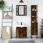 Set de muebles baño 3 pzas madera contrachapada roble ahumado de , Muebles de baño - Ref: Foro24-3214742, Precio: 200,93 €, D...