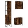 Set de muebles baño 3 pzas madera contrachapada roble ahumado de , Muebles de baño - Ref: Foro24-3214742, Precio: 200,93 €, D...