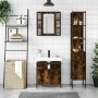Set de muebles baño 3 pzas madera contrachapada roble ahumado von , Badezimmermöbel - Ref: Foro24-3214737, Preis: 185,83 €, R...