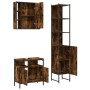 Set de muebles baño 3 pzas madera contrachapada roble ahumado von , Badezimmermöbel - Ref: Foro24-3214737, Preis: 185,83 €, R...