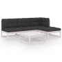 5-teiliges Gartenmöbel-Set mit Kissen aus massivem Kiefernholz von vidaXL, Gartensets - Ref: Foro24-3076540, Preis: 476,16 €,...