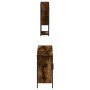 Set de muebles baño 3 pzas madera contrachapada roble ahumado von , Badezimmermöbel - Ref: Foro24-3214672, Preis: 173,50 €, R...