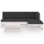 5-piece garden furniture set with solid pine wood cushions by vidaXL, Garden sets - Ref: Foro24-3076540, Price: 470,11 €, Dis...