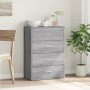 Aparador de madera de ingeniería gris Sonoma 60x31x84 cm de , Aparadores - Ref: Foro24-840504, Precio: 91,75 €