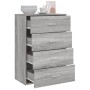 Aparador de madera de ingeniería gris Sonoma 60x31x84 cm de , Aparadores - Ref: Foro24-840504, Precio: 91,75 €