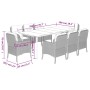 Set comedor de jardín 9 pzas con cojines ratán sintético beige by , Garden sets - Ref: Foro24-3211975, Price: 1,00 €, Discoun...
