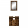 Set de muebles baño 2 pzas madera contrachapada roble ahumado von , Badezimmermöbel - Ref: Foro24-3214777, Preis: 91,90 €, Ra...