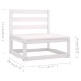 5-teiliges Gartenmöbel-Set mit Kissen aus massivem Kiefernholz von vidaXL, Gartensets - Ref: Foro24-3076540, Preis: 476,16 €,...