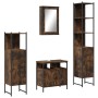 Set de muebles baño 4 pzas madera contrachapada roble ahumado von , Badezimmermöbel - Ref: Foro24-3214827, Preis: 221,08 €, R...