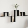 Estantería de pared madera de ingeniería negro 104,5x10x43 cm by , Shelves and shelves - Ref: Foro24-840724, Price: 24,53 €, ...