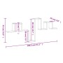 Estantería de pared madera de ingeniería negro 104,5x10x43 cm by , Shelves and shelves - Ref: Foro24-840724, Price: 24,53 €, ...