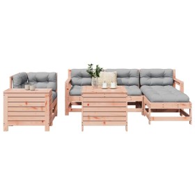 Juego de sofás de jardín 7 pzas madera maciza de abeto Douglas by , Garden sets - Ref: Foro24-3250546, Price: 453,96 €, Disco...