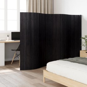 Biombo divisor de bambú negro 165x400 cm de , Divisores de ambientes - Ref: Foro24-376997, Precio: 88,35 €, Descuento: %