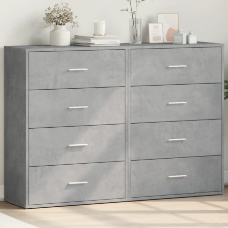 Aparadores 2 uds madera de ingeniería gris hormigón 60x31x84 cm von , Sideboards - Ref: Foro24-3276584, Preis: 176,13 €, Raba...