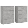 Aparadores 2 uds madera de ingeniería gris hormigón 60x31x84 cm von , Sideboards - Ref: Foro24-3276584, Preis: 176,13 €, Raba...