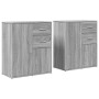 Aparador de madera de ingeniería 2 uds gris Sonoma 60x31x70 cm by , Sideboards - Ref: Foro24-3276565, Price: 157,66 €, Discou...