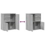 Aparador de madera de ingeniería 2 uds gris Sonoma 60x31x70 cm by , Sideboards - Ref: Foro24-3276565, Price: 157,66 €, Discou...