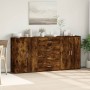 Aparadores 3 uds madera de ingeniería roble ahumado 60x31x84 cm by , Sideboards - Ref: Foro24-3276578, Price: 225,80 €, Disco...