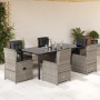 Set comedor jardín 7 pzas y cojines ratán sintético gris claro by , Garden sets - Ref: Foro24-3262908, Price: 931,74 €, Disco...