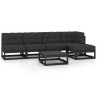 6-piece garden furniture set with solid pine wood cushions by vidaXL, Garden sets - Ref: Foro24-3076573, Price: 590,54 €, Dis...