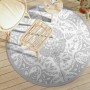 Alfombra de exterior ARAKIL gris claro Ø160 cm PP