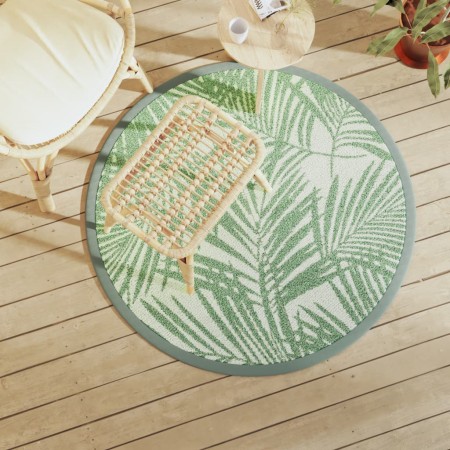 Alfombra de exterior ARAKIL verde Ø120 cm PP von , Outdoor-Protektoren - Ref: Foro24-368510, Preis: 24,74 €, Rabatt: %