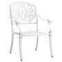 Mesa y sillas de bistró 3 piezas aluminio fundido blanco de , Conjuntos de jardín - Ref: Foro24-3216339, Precio: 534,78 €, De...