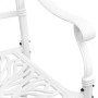 Mesa y sillas de bistró 3 piezas aluminio fundido blanco de , Conjuntos de jardín - Ref: Foro24-3216339, Precio: 534,78 €, De...