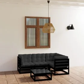 5-piece garden furniture set with solid pine wood cushions by vidaXL, Garden sets - Ref: Foro24-3076603, Price: 541,64 €, Dis...