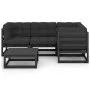 5-piece garden furniture set with solid pine wood cushions by vidaXL, Garden sets - Ref: Foro24-3076603, Price: 541,62 €, Dis...