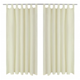2 cortinas micro-satinadas con trabillas 140 x 245 cm von , Vorhänge und Gardinen - Ref: Foro24-130358, Preis: 31,65 €, Rabat...