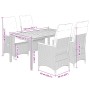 Set de muebles jardín 5 pzas con cojines ratán sintético negro by , Garden sets - Ref: Foro24-3276834, Price: 561,74 €, Disco...