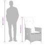 Set de muebles jardín 5 pzas con cojines ratán sintético negro by , Garden sets - Ref: Foro24-3276834, Price: 561,74 €, Disco...