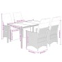 Set de muebles jardín 5 pzas con cojines ratán sintético negro von , Gartensets - Ref: Foro24-3276857, Preis: 603,19 €, Rabat...