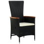 Set de comedor jardín 11 pzas con cojines ratán sintético negro by , Garden sets - Ref: Foro24-3277528, Price: 1,00 €, Discou...