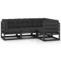 4-piece garden furniture set with solid pine wood cushions by vidaXL, Garden sets - Ref: Foro24-3076598, Price: 464,75 €, Dis...
