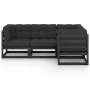 4-piece garden furniture set with solid pine wood cushions by vidaXL, Garden sets - Ref: Foro24-3076598, Price: 464,75 €, Dis...