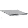 Toldo retráctil aluminio y tela gris antracita y blanco 4x3 m von , Markisen - Ref: Foro24-3216110, Preis: 244,04 €, Rabatt: %