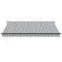 Toldo retráctil aluminio y tela gris antracita y blanco 4x3 m von , Markisen - Ref: Foro24-3216110, Preis: 244,04 €, Rabatt: %
