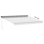 Toldo retráctil aluminio y tela gris antracita y blanco 4x3 m von , Markisen - Ref: Foro24-3216110, Preis: 244,04 €, Rabatt: %