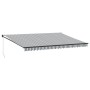 Toldo retráctil aluminio y tela gris antracita y blanco 5x3 m von , Markisen - Ref: Foro24-3216112, Preis: 307,62 €, Rabatt: %