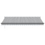 Toldo retráctil aluminio y tela gris antracita y blanco 5x3 m von , Markisen - Ref: Foro24-3216112, Preis: 307,62 €, Rabatt: %
