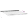 Toldo retráctil aluminio y tela gris antracita y blanco 5x3 m von , Markisen - Ref: Foro24-3216112, Preis: 307,62 €, Rabatt: %