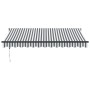 Toldo retráctil aluminio y tela antracita y blanco 3,5x2,5 m by , Awnings - Ref: Foro24-3216119, Price: 256,34 €, Discount: %