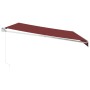 Toldo retráctil manual burdeos 500x300 cm by , Awnings - Ref: Foro24-3215297, Price: 359,37 €, Discount: %