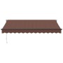 Toldo retráctil manual marrón 350x250 cm by , Awnings - Ref: Foro24-3215704, Price: 209,06 €, Discount: %