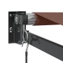 Toldo retráctil manual marrón 350x250 cm by , Awnings - Ref: Foro24-3215704, Price: 209,06 €, Discount: %