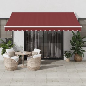 Toldo retráctil manual burdeos 400x300 cm by , Awnings - Ref: Foro24-3215295, Price: 262,82 €, Discount: %